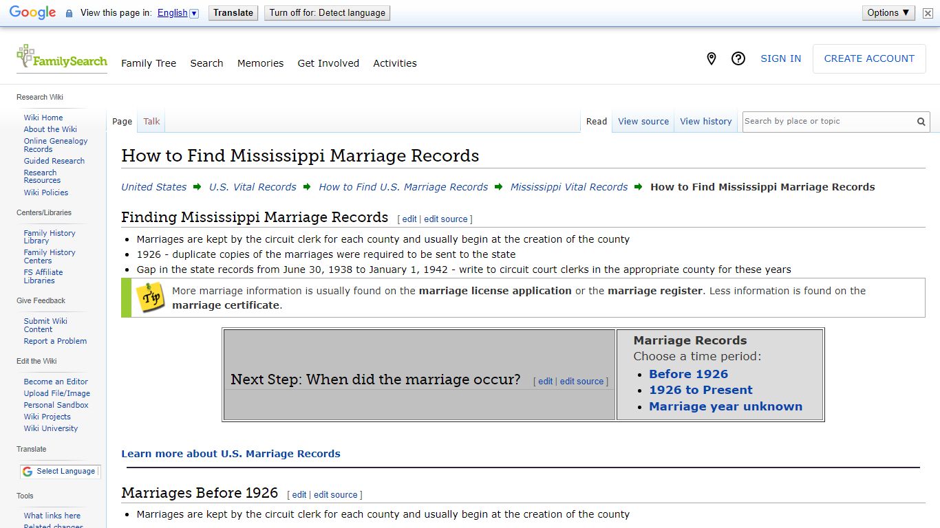 How to Find Mississippi Marriage Records • FamilySearch
