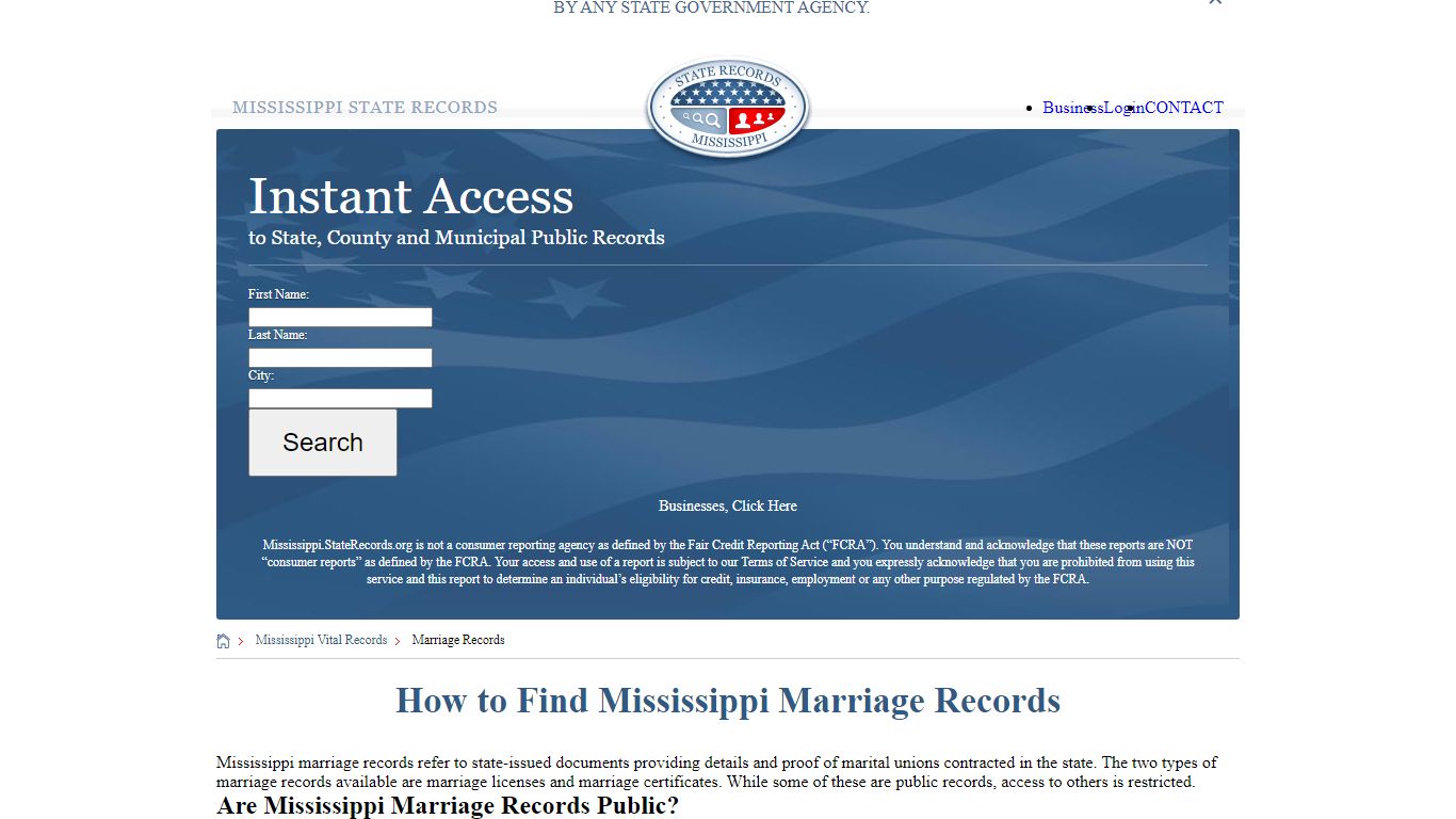 How to Find Mississippi Marriage Records
